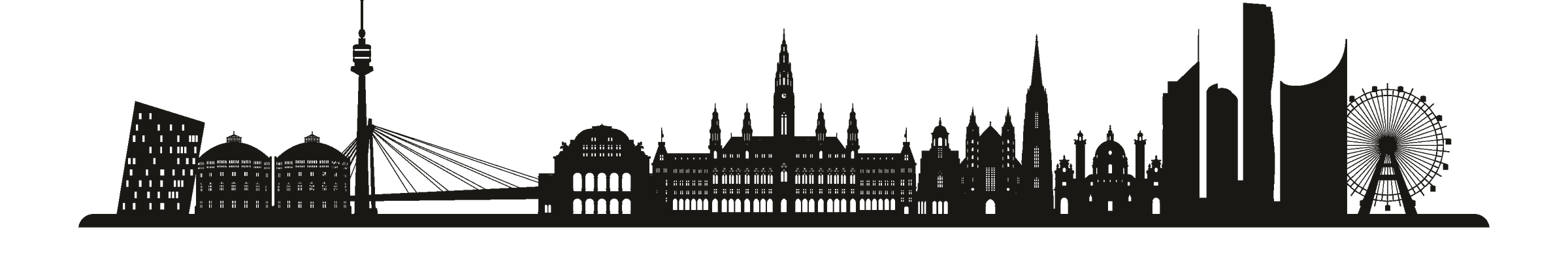 Illustrierte Wiener Skyline